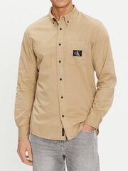 Calvin Klein Jeans krekls vīriešiem Regular 560077776, brūns cena un informācija | Vīriešu krekli | 220.lv