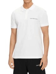 Calvin Klein Jeans polo krekls vīriešiem Institutional 560077902, balts цена и информация | Мужские футболки | 220.lv