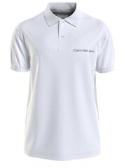 Calvin Klein Jeans polo krekls vīriešiem Institutional 560077902, balts цена и информация | Мужские футболки | 220.lv