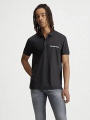 Calvin Klein Jeans polo krekls vīriešiem Institutional 560077895, melns cena un informācija | Vīriešu T-krekli | 220.lv
