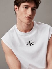 Calvin Klein Jeans tops vīriešiem Monologo Sleeveless 560077715, balts cena un informācija | Vīriešu T-krekli | 220.lv