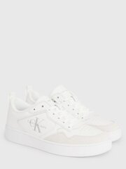 Повседневная обувь CALVIN KLEIN JEANS Basket Cupsole Low Triple Bright White YM0YM005740K4 573152164 цена и информация | Кроссовки мужские | 220.lv