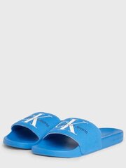 Calvin Klein Jeans iešļūcenes Slide Monogram 573152221, zilas cena un informācija | Vīriešu iešļūcenes, čības, sandales | 220.lv