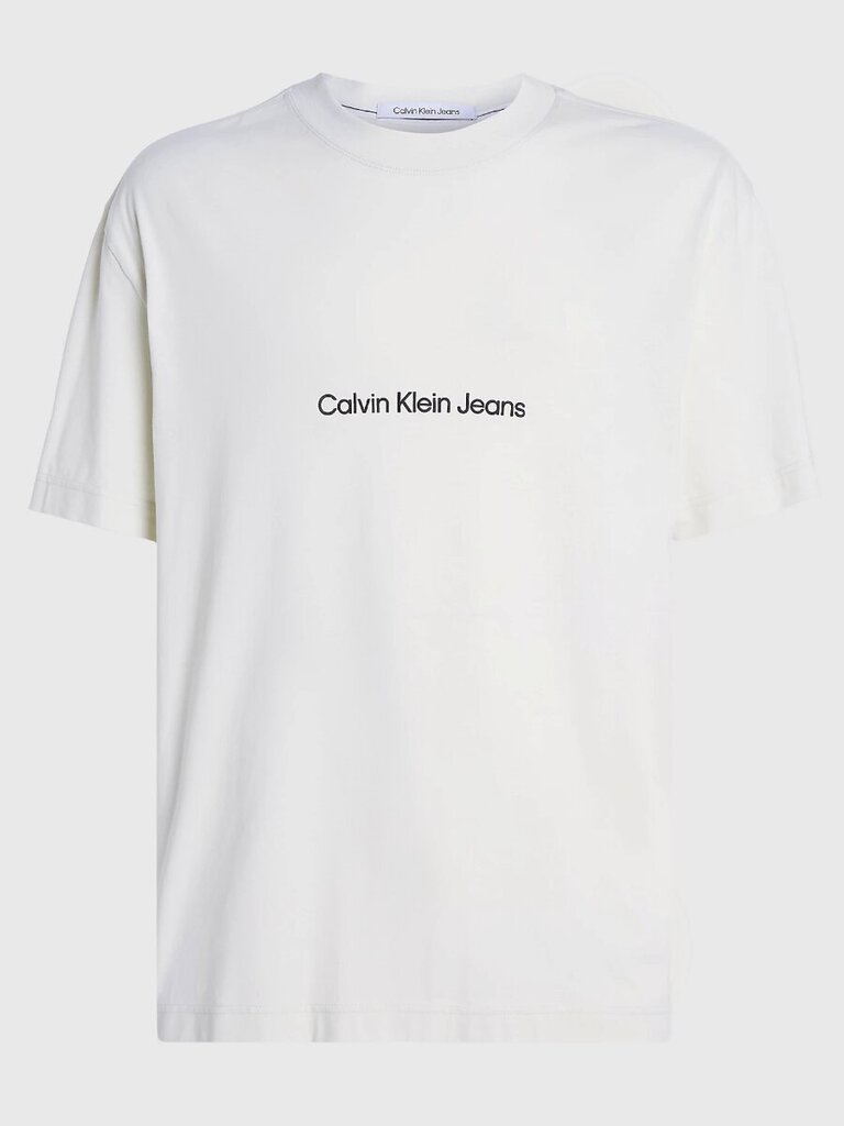 Calvin Klein Jeans T-krekls vīriešiem Square Frequency Logo 560077983, balts cena un informācija | Vīriešu T-krekli | 220.lv