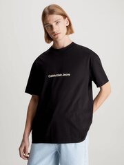 Calvin Klein Jeans T-krekls vīriešiem Square Frequency Logo 560077979, melns цена и информация | Мужские футболки | 220.lv