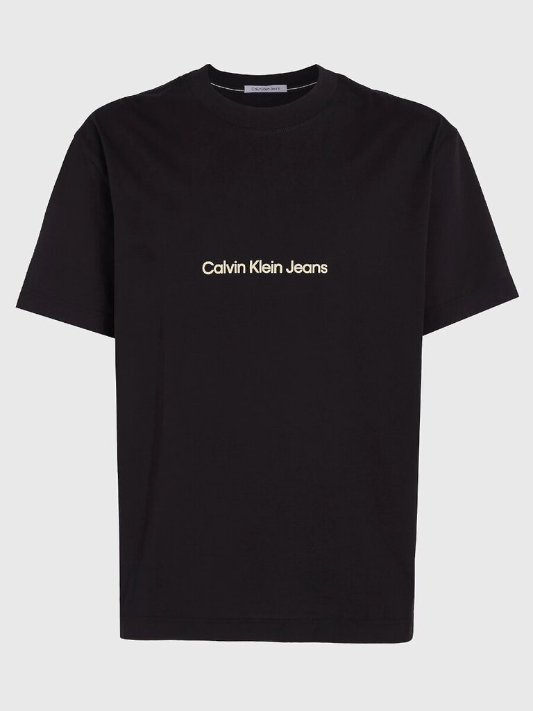 Calvin Klein Jeans T-krekls vīriešiem Square Frequency Logo 560077979, melns цена и информация | Vīriešu T-krekli | 220.lv