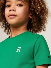 Tommy Hilfiger T-krekls zēniem Pique Monogram Tee S/s 540125640, zaļš цена и информация | Рубашки для мальчиков | 220.lv