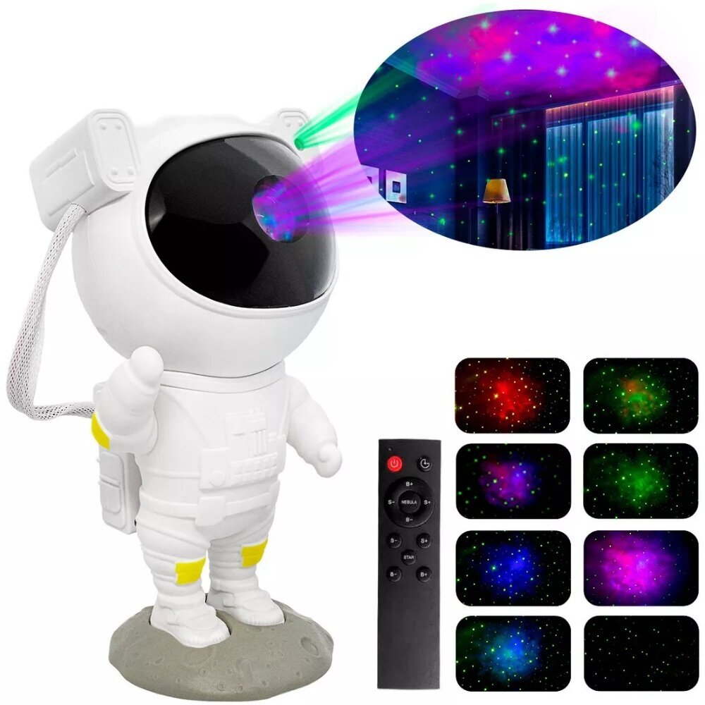 LED 3D galaktikas un zvaigžņu projektors cena un informācija | Svētku dekorācijas | 220.lv