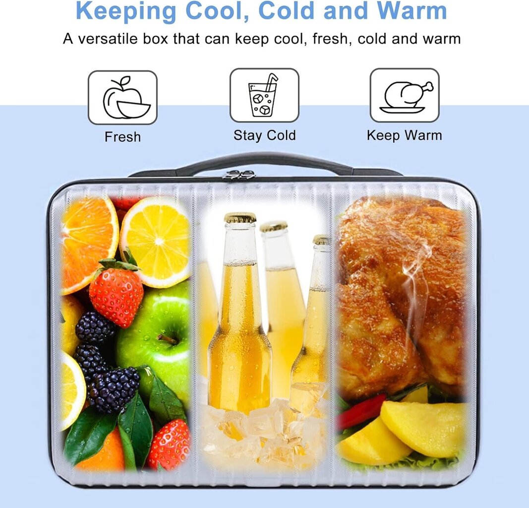 Aukstuma soma Agromax, 10l, pelēka cena un informācija | Aukstuma somas, aukstuma kastes un aukstuma elementi | 220.lv