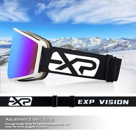 Slēpošanas, snovborda brilles Exp Vision, zilas cena un informācija | Slēpošanas brilles | 220.lv
