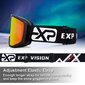 Slēpošanas, snovborda brilles Exp Vision, melnas цена и информация | Slēpošanas brilles | 220.lv