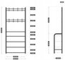 Drēbju pakaramais Markadler, 153x64x41 cm, melns cena un informācija | Drēbju pakaramie | 220.lv