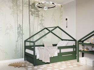 Кроватка-домик YappyHytte 200см, зелёная цена и информация | Детские кровати | 220.lv
