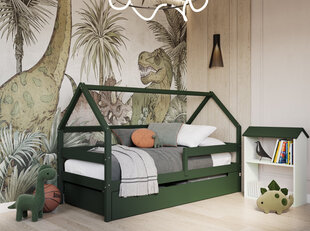 Кровать домик YappySole, зелёная цена и информация | Детские кровати | 220.lv
