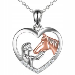 Ожерелье Девушка с лошадью ANK40 659 цена и информация | Украшения на шею | 220.lv
