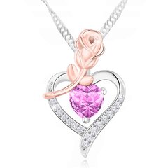 Ожерелье "Роза-сердце SIN40 706 цена и информация | Украшения на шею | 220.lv