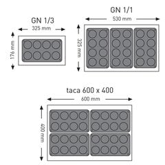 Hendi silikona veidnes cepšana,i 176x300mm cena un informācija | Cepamais papīrs, trauki, formas | 220.lv