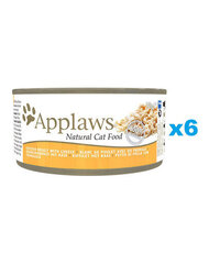 Applaws для взрослых кошек с курицей и сыром, 6х70 г цена и информация | Консервы для котов | 220.lv