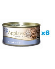 Applaws для взрослых кошек с океанической рыбой 6х156 г цена и информация | Консервы для котов | 220.lv