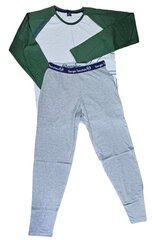 Vīriešu pidžama Sergio Tacchini 0534 White-Grigio цена и информация | Мужские халаты, пижамы | 220.lv