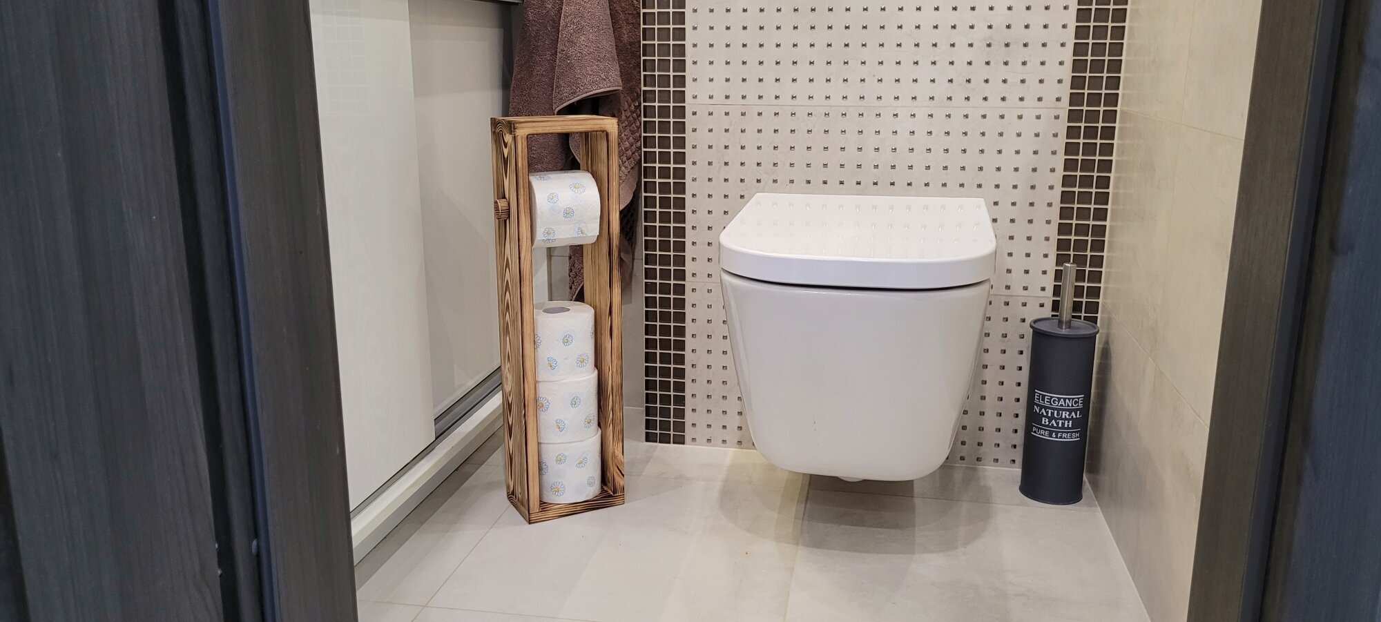 Koka tualetes papīra turētājs cena un informācija | Vannas istabas aksesuāri | 220.lv