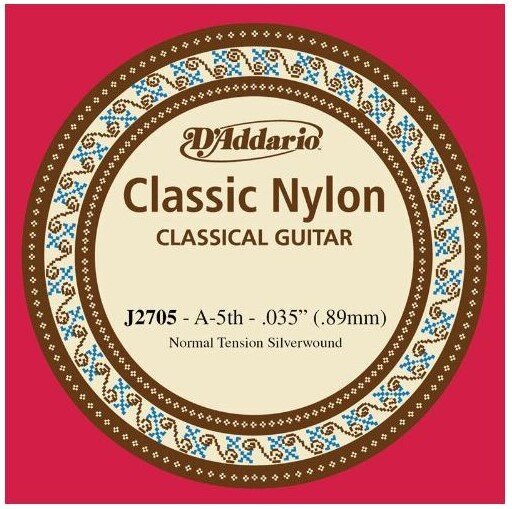 Klasiskās ģitāras stīga D'Addario Classic NT J2705 0.035 цена и информация | Mūzikas instrumentu piederumi | 220.lv