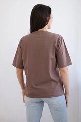 Женский коричневый топ цена и информация | Женские футболки | 220.lv