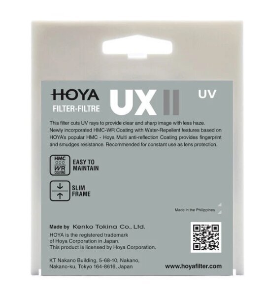 Filtrs UV filtrs Hoya filtrs UX II UV, 72mm cena un informācija | Filtri | 220.lv