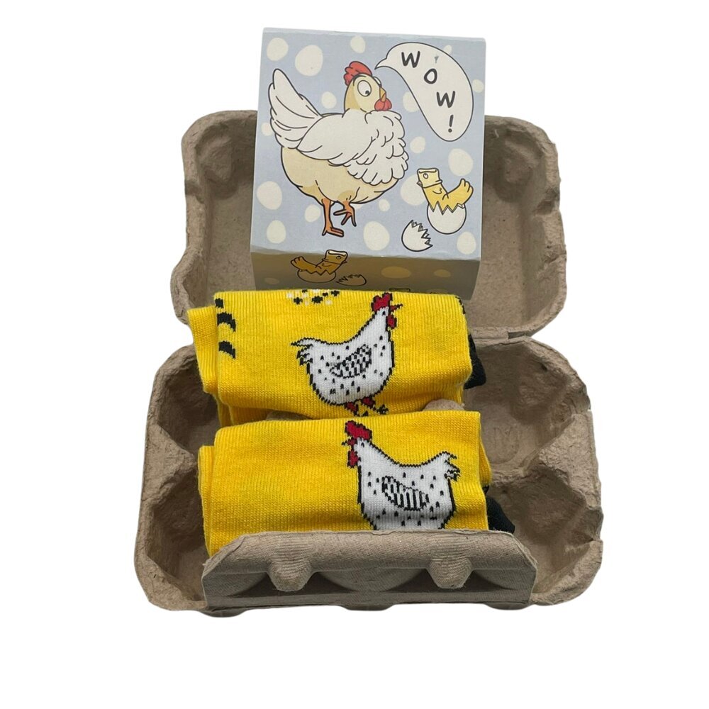 Zeķes dāvanu kastītē Hen and Chick. cena un informācija | Oriģinālas zeķes | 220.lv