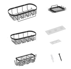 Набор полок для душа UMDONX, 4 шт. цена и информация | Аксессуары для ванной комнаты | 220.lv