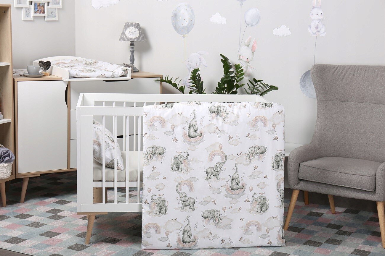 Babymam bērnu gultas veļas komplekts, 135x100 cm, 2 daļas цена и информация | Bērnu gultas veļa | 220.lv