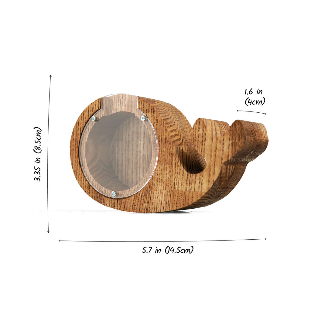 Koka krājkasīte vaļa formā, brūna cena un informācija | Oriģinālas krājkasītes | 220.lv