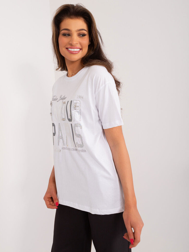 T-krekls sievietēm, balts цена и информация | T-krekli sievietēm | 220.lv