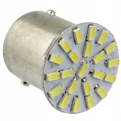 Led Spuldze Ba15s P21w Ar 22 Smd Led, Ksenona Baltā Krāsā, ME Premium цена и информация | Автомобильные лампочки | 220.lv