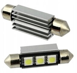 Led Spuldze, C5w C10w, 3x Diode, ME Premium цена и информация | Автомобильные лампочки | 220.lv