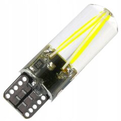 Led Spuldze W5w Cob 2w Filament 250lm 12v 24v T10, ME Premium cena un informācija | Auto spuldzes | 220.lv