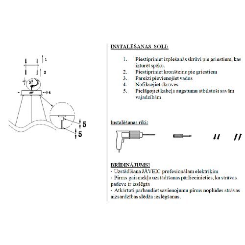 Piekaramā lampa DEL VENTO цена и информация | Lustras | 220.lv