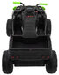 Bērnu vienvietīgais kvadricikls - Quad ATV, melns ar zaļu cena un informācija | Bērnu elektroauto | 220.lv