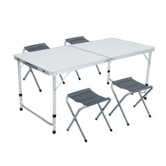 Комплект стола и стульев Agis, серый цвет цена и информация | Туристическая мебель | 220.lv