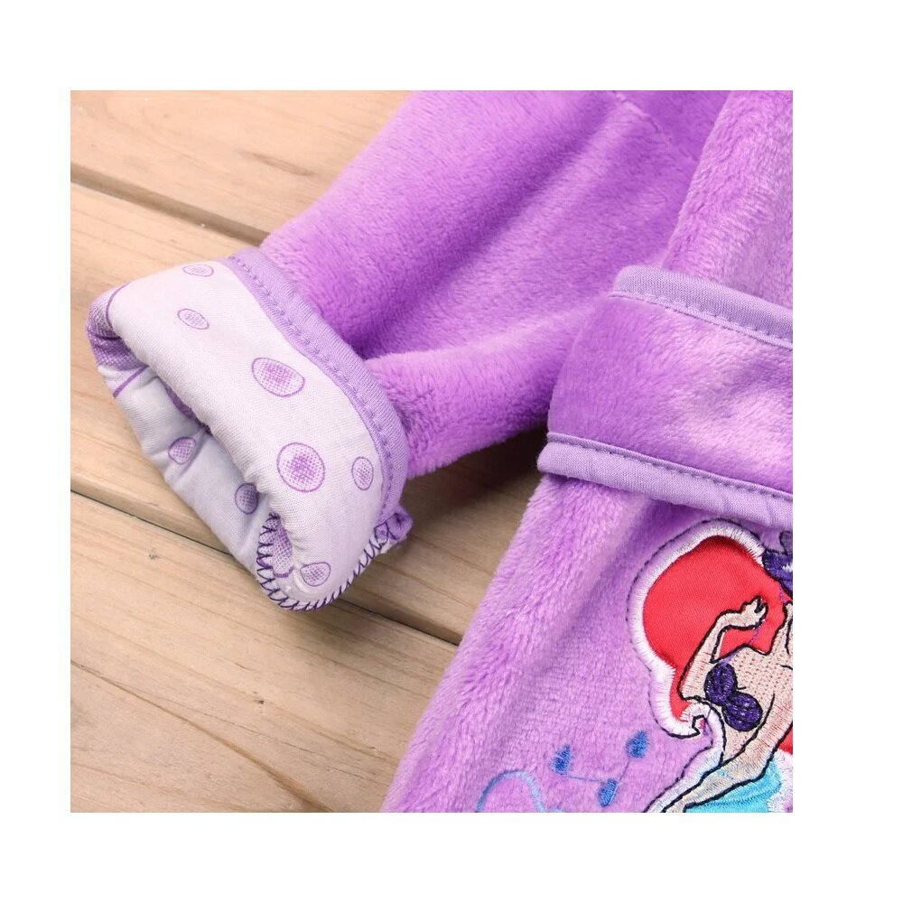 Bērnu halāts ar kapuci Nāriņa, violets cena un informācija | Halāti, naktskrekli, pidžamas meitenēm | 220.lv