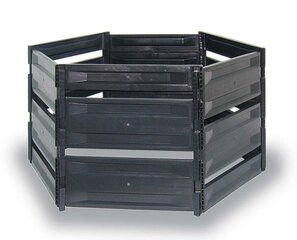 Komposta kaste Ekobat, 700 l, melns cena un informācija | Komposta kastes un āra konteineri | 220.lv