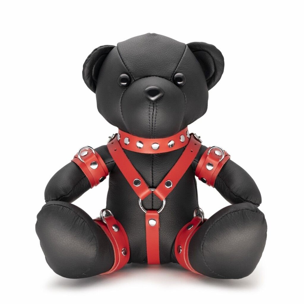 Мишка Eddy The BDSM Teddy, красный цена | virs18.220.lv