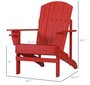 Atzveltnes krēsls Homcom, sarkans cena un informācija | Dārza krēsli | 220.lv