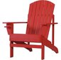 Atzveltnes krēsls Homcom, sarkans cena un informācija | Dārza krēsli | 220.lv