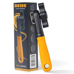Сверхпрочный консервный нож с мягкой на ощупь черной ручкой Deiss Pro  цена и информация | Кухонные принадлежности | 220.lv