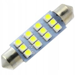 Led Spuldze C5w C10w C3w 12x Smd 1210 41 42 Mm ME Premium цена и информация | Автомобильные лампочки | 220.lv