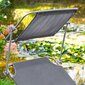 Saliekams dārza zvilnis ar jumtu Jumi, pelēks cena un informācija | Sauļošanās krēsli | 220.lv