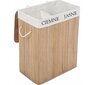 Bambusa veļas kaste Mensen, 100 l, brūna cena un informācija | Vannas istabas aksesuāri | 220.lv