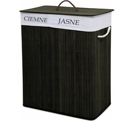Bambusa veļas kaste Mensen, 100l cena un informācija | Vannas istabas aksesuāri | 220.lv