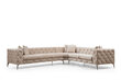 Stūra dīvāns Como, smilšu krāsas цена и информация | Stūra dīvāni | 220.lv